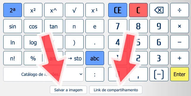 Salvar imagem e link de compartilhamento