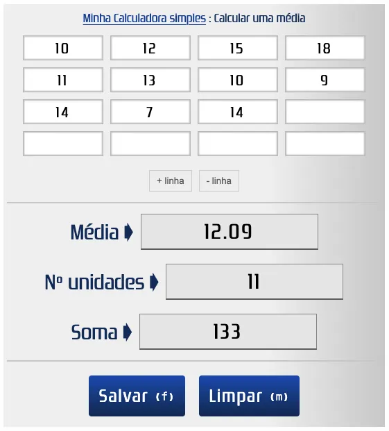 Calcular a média de um aluno