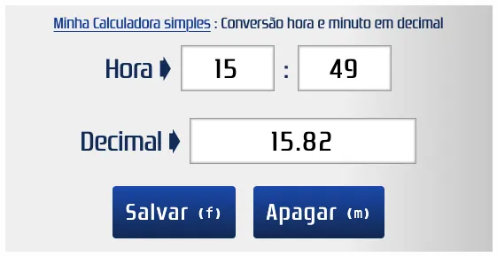 Converter 15h 49min em 15,82