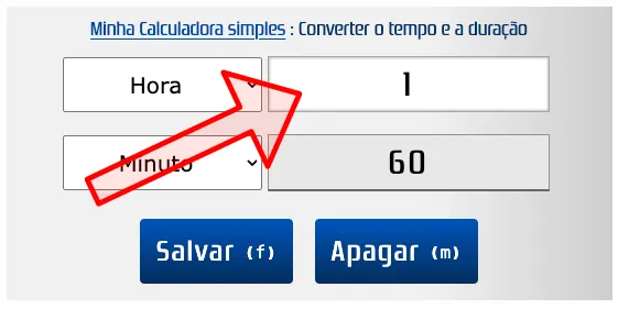 Usar o campo no topo para a base de cálculo